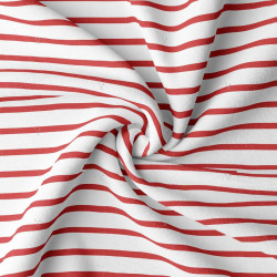 Striped Jersey BRETON White / Red